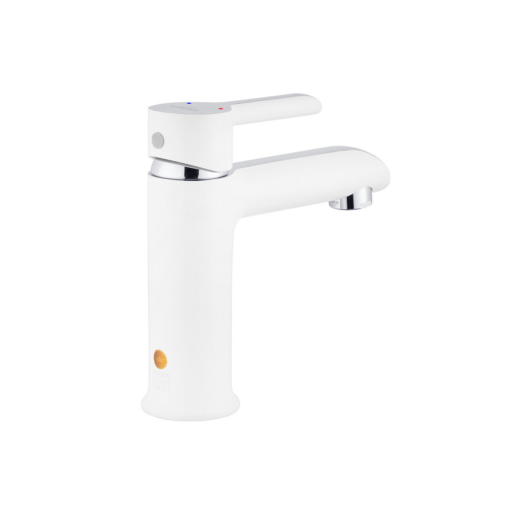 Змішувач для раковини Kroner KRP Essen - W010 білий/хром Київ - фото 3