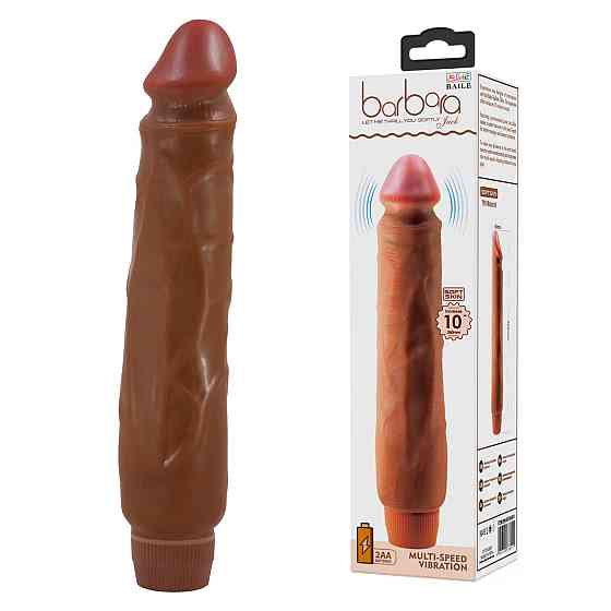 Вібратор - Barbara Jack Vibrator 10" Brown Sex Aura Київ