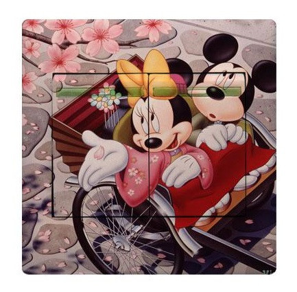 Наклейка на выключатель с Микки Маусом - 9*9см Киев - изображение 1