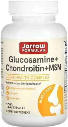 Глюкозамін Хондроітин і Метилсульфонілметан Jarrow Formulas Glucosamine + Chondroitin + MSM 120 капс Київ