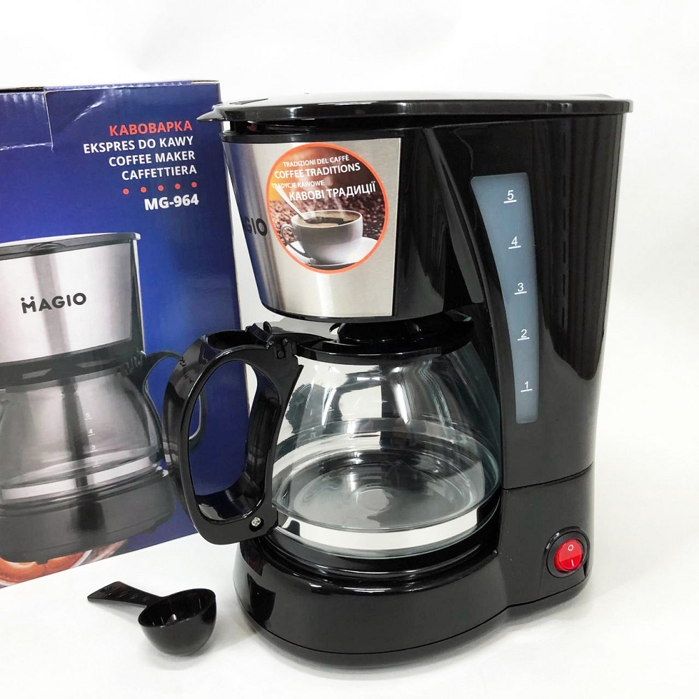 Кофеварка для дома и семьи MAGIO MG-964 650 Вт, Кофейный аппарат, Кофеварка бытовая для дома кухни EP-35 Львов - изображение 8