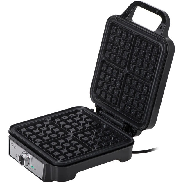 Електрична вафельниця Adler AD 3083 з антипригарним покриттям, регулюванням температури та 1800Вт EM-47 Львів - фото 1