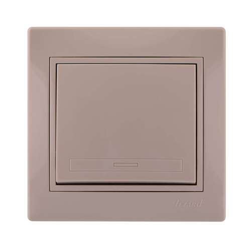 MIRA крем Вимикач внутрішній 1кл зі вставкою Лезард Житомир - изображение 1