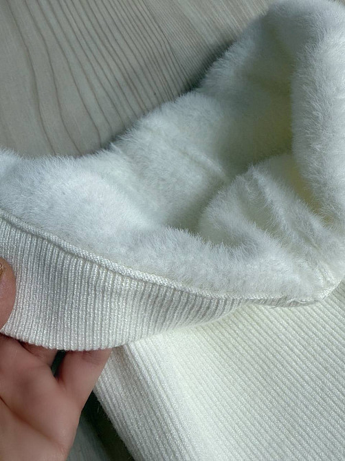 Лосины женские A-N 6126-6161 теплые в рубчик на меху ангоры, белый, one size Киев - изображение 12
