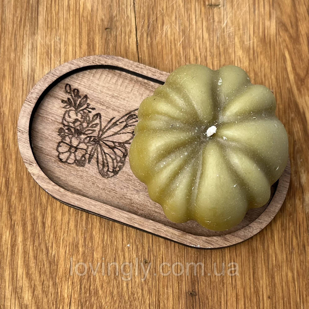 Подставка для свечи или украшений из натурального дерева акации Ирпень - изображение 2