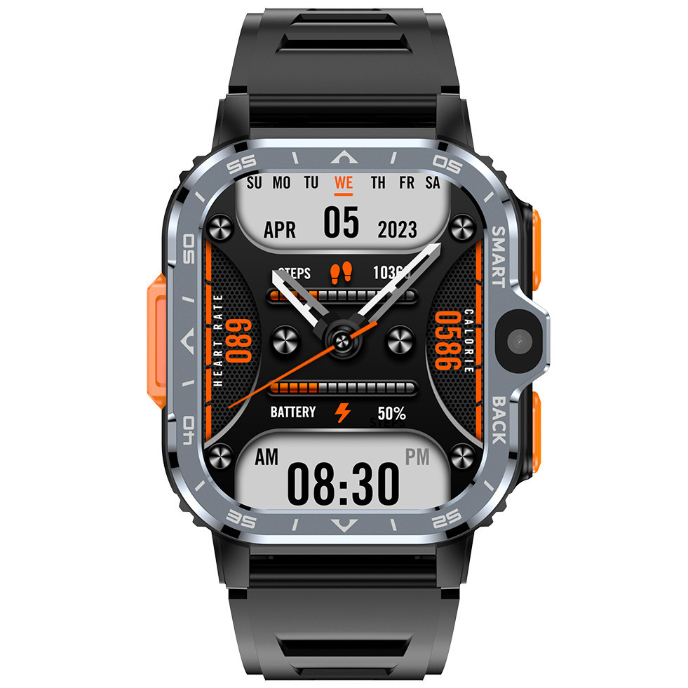 Розумний смарт-годинник Smart Nova Sim Rubber Black (2 ремінці) Чорний Київ - фото 2