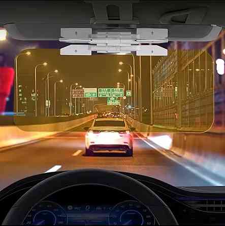 Козирок автомобільний HD Vision Visor антибліковий сірий і жовтий Київ