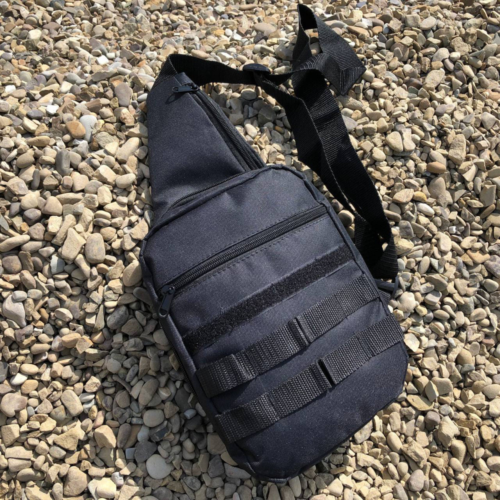 Чоловіча плечова сумка слінг, Чоловіча нагрудна сумка універсальна Тактична несесер AN-95 Львів - фото 7