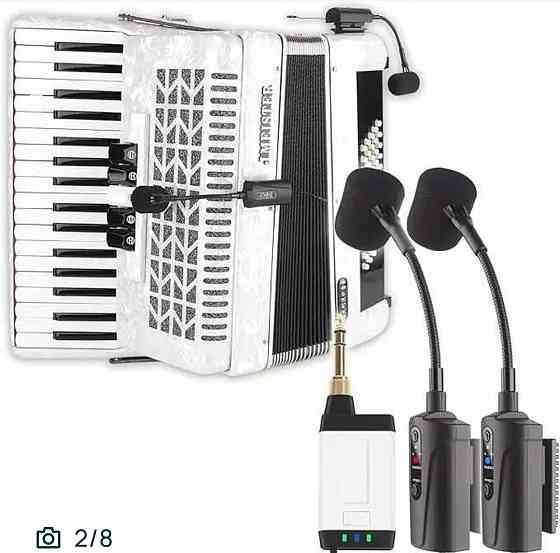 Радіосистема подвійний мікрофон для акордеона баяна ACEMIC Q2/AT-5 Харків