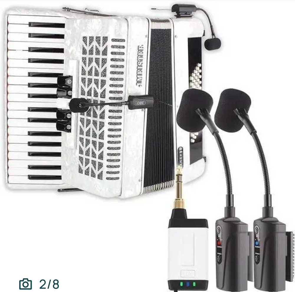 Радіосистема подвійний мікрофон для акордеона баяна ACEMIC Q2/AT-5 Харків - фото 4