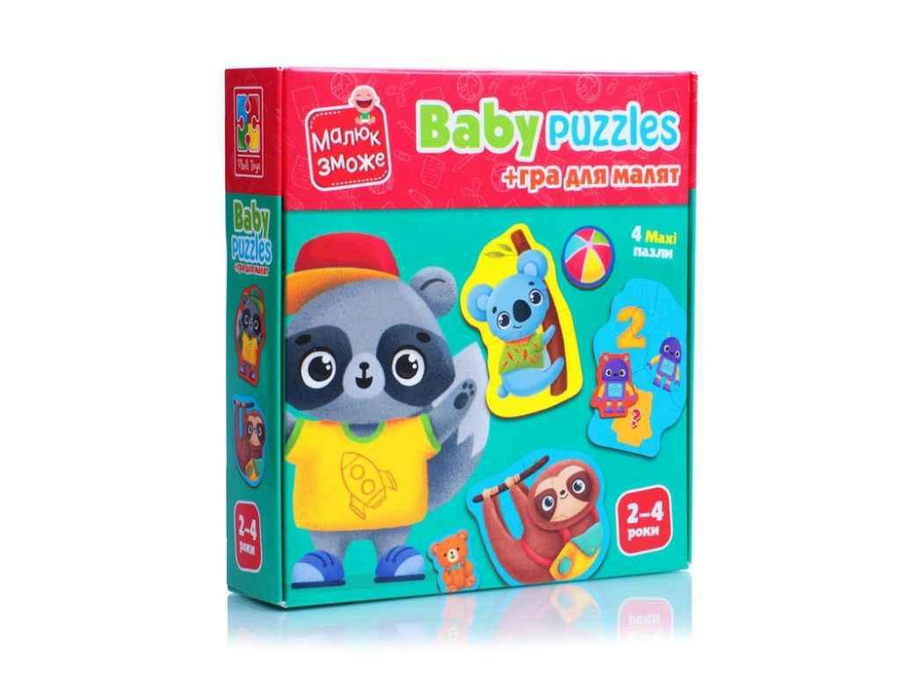 Игра развивающая Животные пазлы картонные VT1722-27 ТМ VLADI TOYS Киев - изображение 1