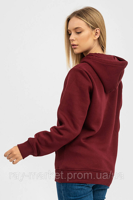 Набір жіночий худі утеплене 2шт RAY BASIC Бордовий/Темно-сірий (U0401W-Burgundy-Dark Grey) M Київ - фото 3