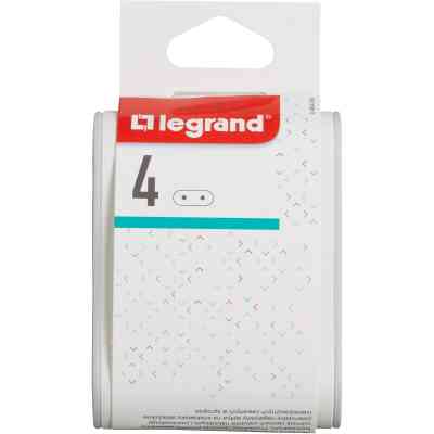 Сетевой разветвитель LEGRAND Стандарт 4х2К бічні розетки 6А Білий/Сірий (049400) Винница