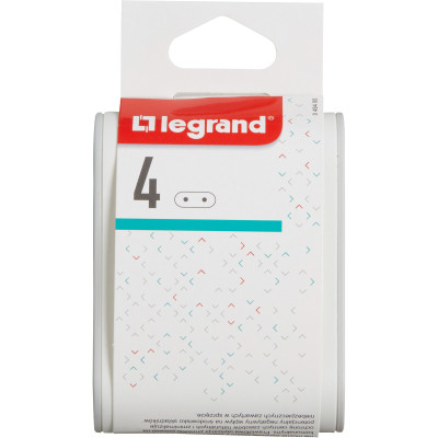Сетевой разветвитель LEGRAND Стандарт 4х2К бічні розетки 6А Білий/Сірий (049400) Винница - изображение 5