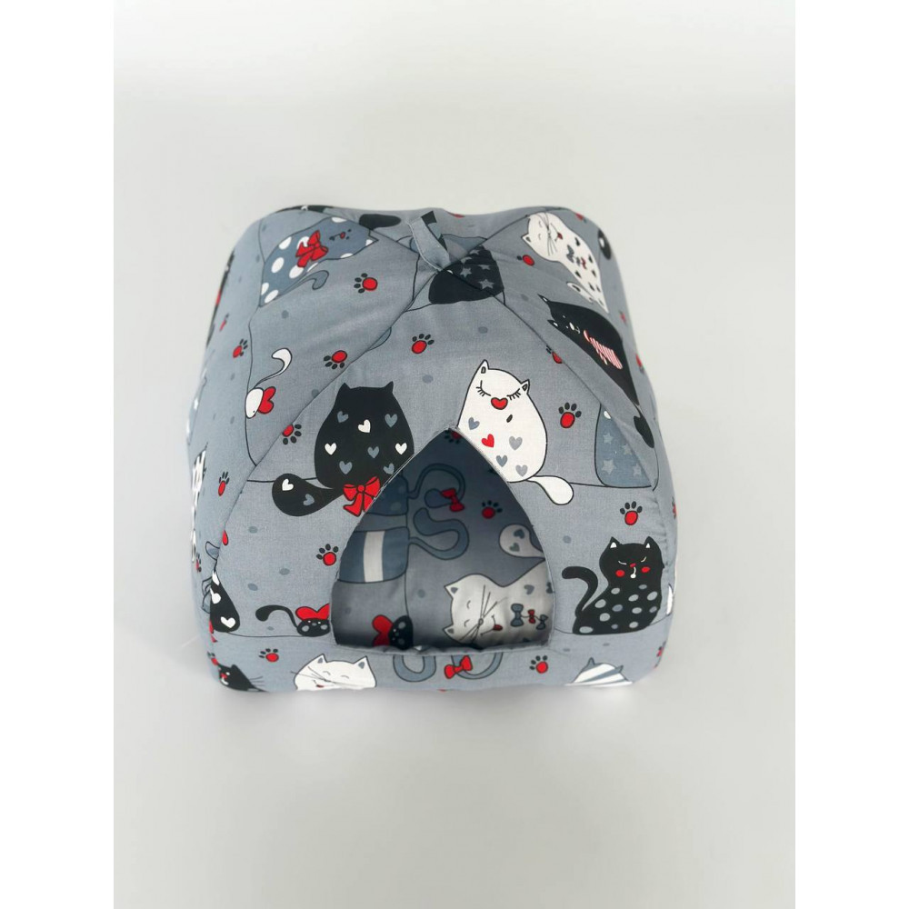 М'який будиночок для домашніх тварин собак та котів 1352 M (50*50см), Сірий Киев - изображение 6