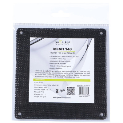 Пиловий фільтр для ПК Gelid Solutions MESH 140 DUST FILTER KIT 3pcs (SL-Dust-02) Вінниця - фото 2
