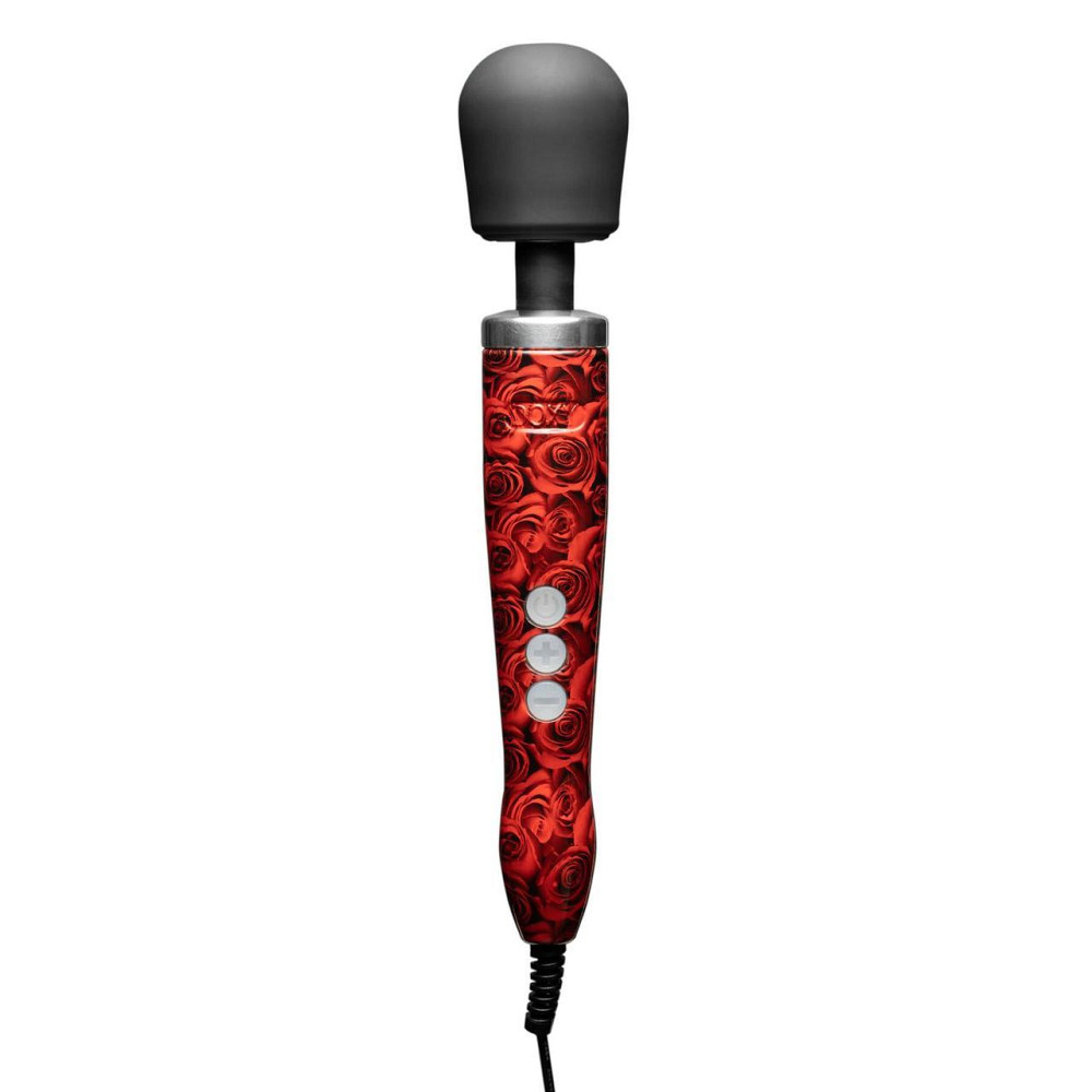 Вібромасажер DOXY Die Cast ROSE PATTERN, дуже потужний, живлення 220В, металевий корпус Sex Aura Київ - фото 1