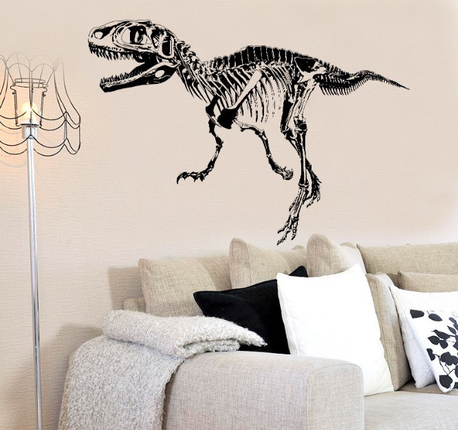 Наклейка на вінілову стіну Скелет динозавра Київ - фото 4