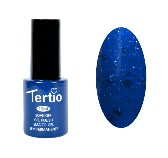TERTIO гель - лак No 187 (ультрамариновий з блесками)10 мл Київ