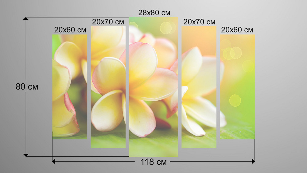 Модульна картина Квіти Весна Art-92_5 Київ - фото 3