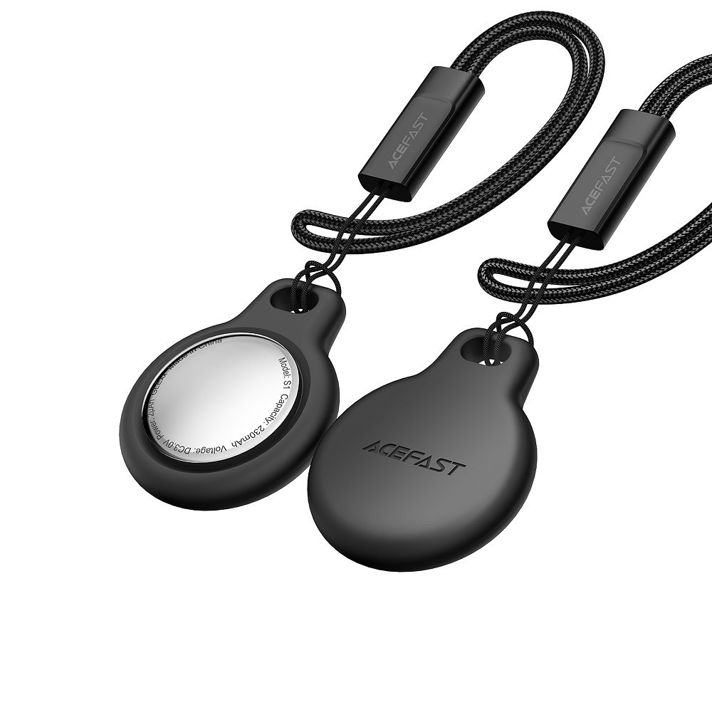 Трекер ACEFAST S1 button type positioning device single Black Одесса - изображение 5