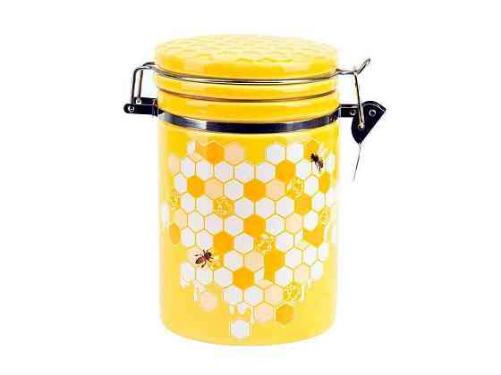 Банка 650мл керамическая на металлической затяжке Honey ТМ BONADI Киев