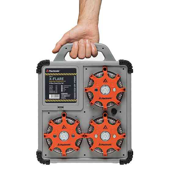 Комплект фонарей профессиональных Mactronic X-Flare (30 Lm) Red/Blue/Amber Recharg 12/220V (PSD0112) Вінниця