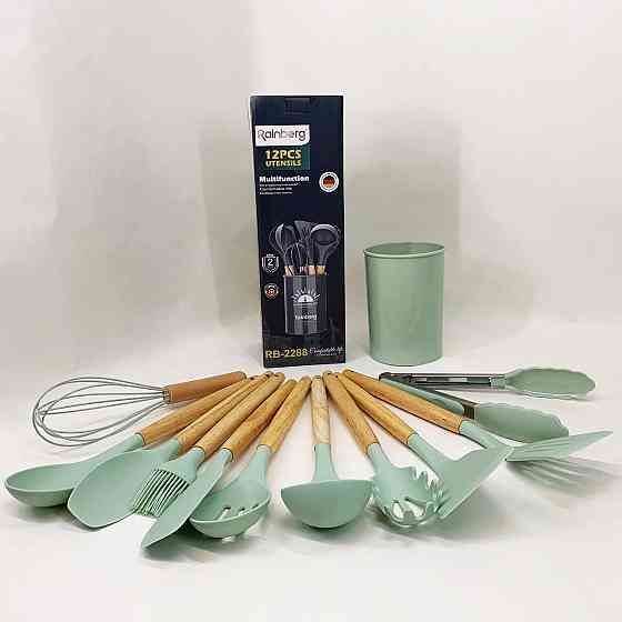 Силіконові кухонні приналежності набір, Кухонні прилади силікон предмети силікон HN-98 Львів