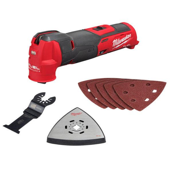 Многофункциональный инструмент аккумуляторный MILWAUKEE, M12 FMT-0 (+ ключ Нех, адаптер, насадка для плунжерного пиления, подошв Одесса - изображение 1