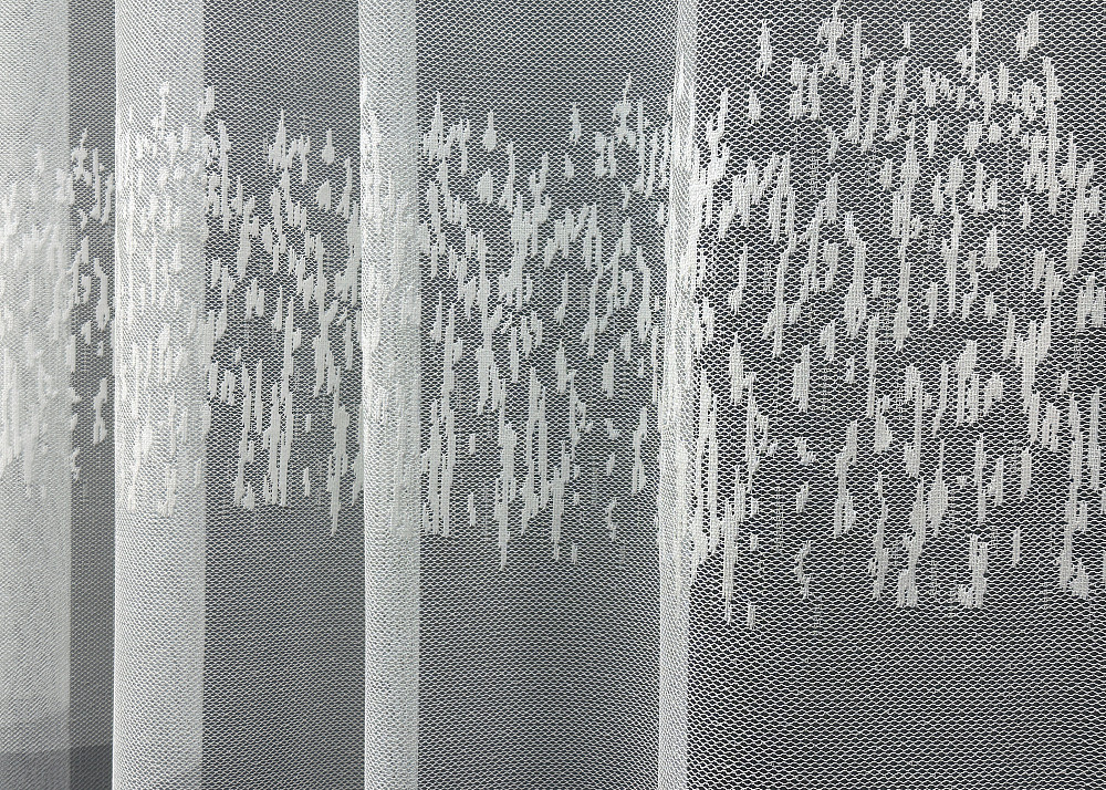 Тюль VR-Textil 1675т Жакард Білий з сірим 250х270 см (42-0948) Київ - фото 5