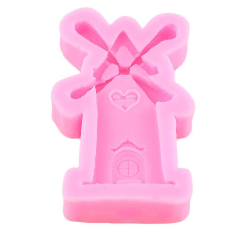 Молд силикон Мельница 81 на 46 мм розовый Киев - изображение 4