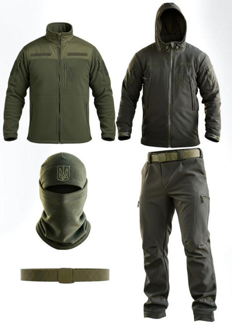 Тактический костюм Softshell 5в1 LUNAR олива ТР6408 Одесса - изображение 1