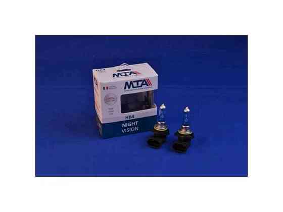 Автомобiльна лампа 12V HB4 55W P22D NIGHT VISION 80% (2шт) ТМ MTA Київ
