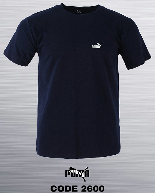 Мужская батальная однотонная трикотажная футболка Puma Mercedes 54 Киев - изображение 1