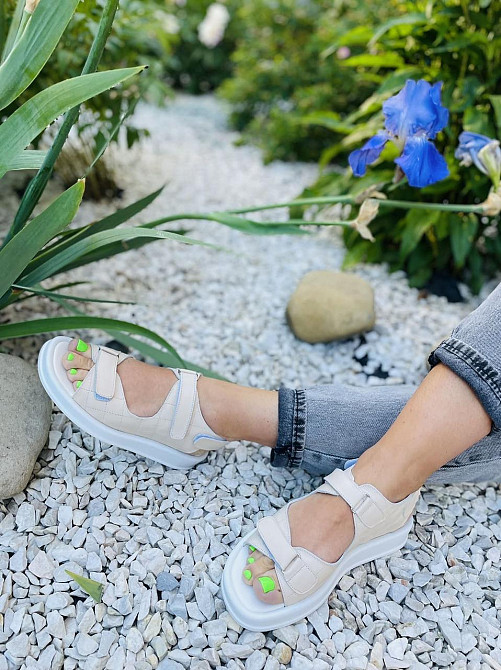 No brend Босоніжки жіночі 19-1 бежеві (літо, шкіра натуральна) (5082) Коломыя - изображение 9