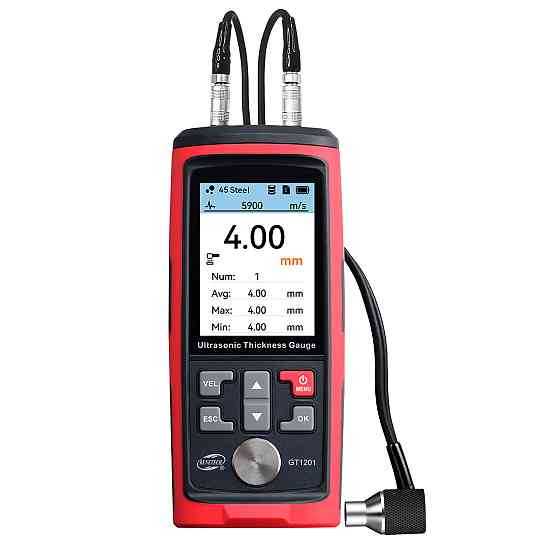 Толщиномер ультразвуковой цв. дисплей, 1-300мм  BENETECH GT1201 Одесса