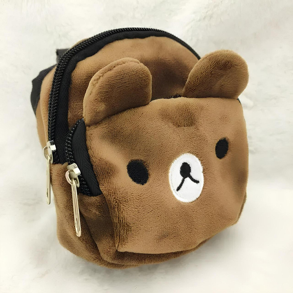 Рюкзак на собаку RESTEQ Ведмедик 14×11 см, маленький собачий рюкзак з ведмедиком, аксесуар для прогулянок, рюкзак для улюбленця Київ - фото 1