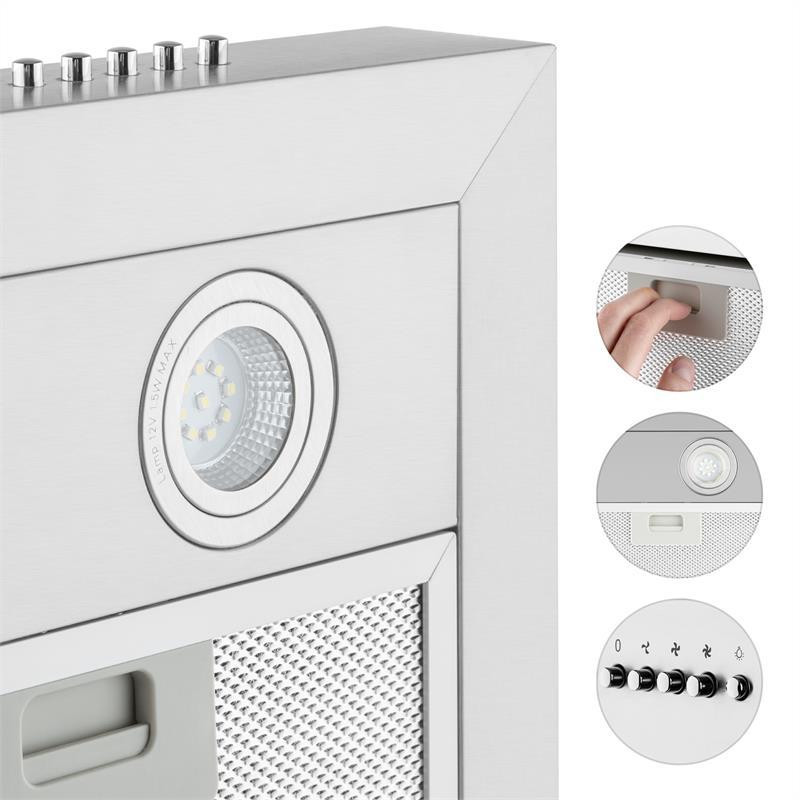 Вытяжка Zarah Рециркуляционный комплект 60 см Фильтр с активированным углем 620 м³/ч (Германия, читать Ровно - изображение 5