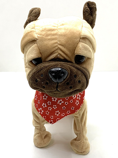 Собачка інтерактивна Limo Toy на повідку ходить махає хвостиком Бежева (M 4879 I UA) Чернигов - изображение 2