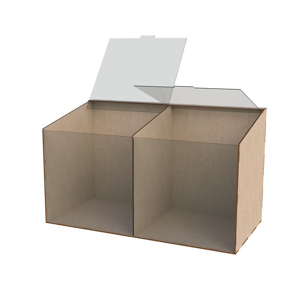 Диспенсер EKOSTAR для конфет, снеков, орехов, крупы на 2 ячейки Киев - изображение 4