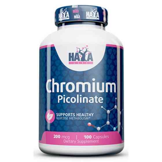 Хром Пиколинат Haya Labs Chromium Picolinate 200mg 100 caps Луцк