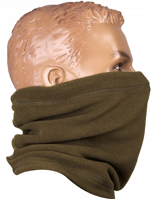 Універсальний Бафф (Шарф) зимовий флісовий з гумовою зав'язкою Mil-Tec від Sturm (12623001) Olive Нововолинськ - фото 9