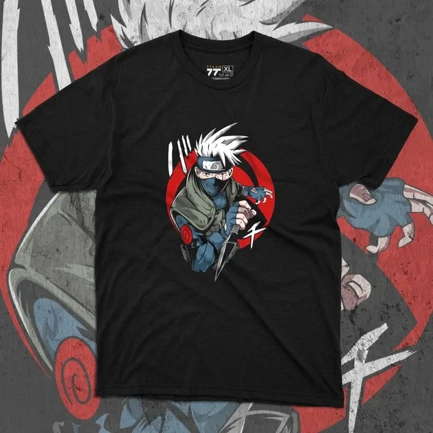 Футболка мужская с принтом Наруто Какаші Хотаге 2 Размер 48 Anime0308 Днепр - изображение 1