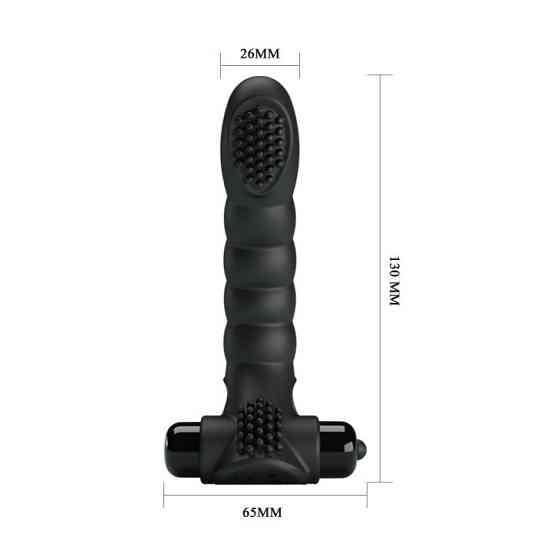 Насадка на палець - Pretty Love Alexander Finger Vibrator Black Sex Aura Київ