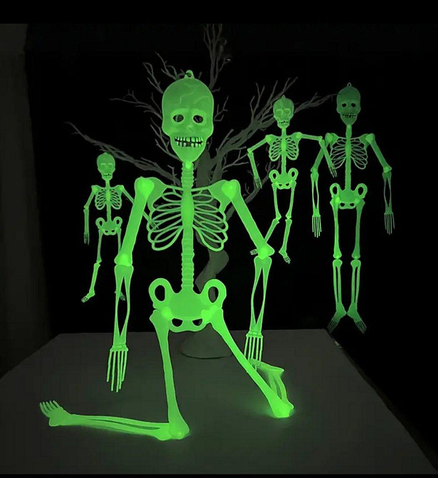 Скелет на Хэллоуин 90 см салатовый Киев - изображение 4