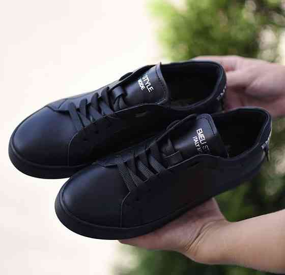 EMELI Кеди жіночі EMELI 108 чорні (весна-осінь, шкіра натуральна) (4120) 37р.38р.40р.41р. Коломыя