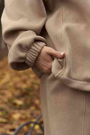 Жіночий теплий прогулянковий костюм двійка двосторонній полар фліс Одеса