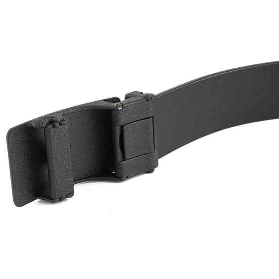 Ремінь чоловічий з автоматичною матовою чорної пряжкою Vintage 20303 Чорний Київ