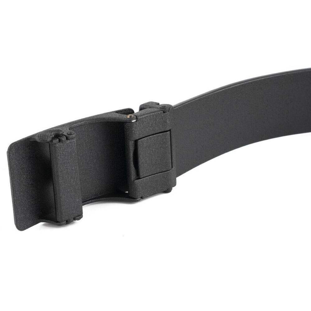 Ремінь чоловічий з автоматичною матовою чорної пряжкою Vintage 20303 Чорний Київ - фото 2