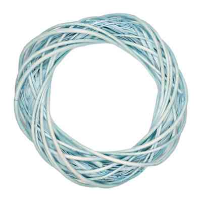 Рождественский венок YES! Fun ротанговый голубой, 25 см (974237) Винница